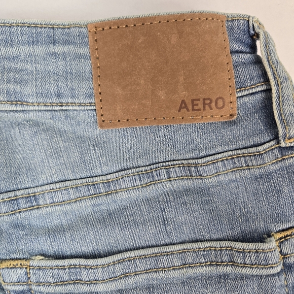 Aeropostale  Women's Skinny Ankle Light Blue Stretch Denim - Picture 8 of 10